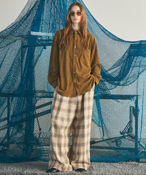 [Italian Dead Stock Fabric] Prime-Over Regular Collar Long Sleeve Shirt