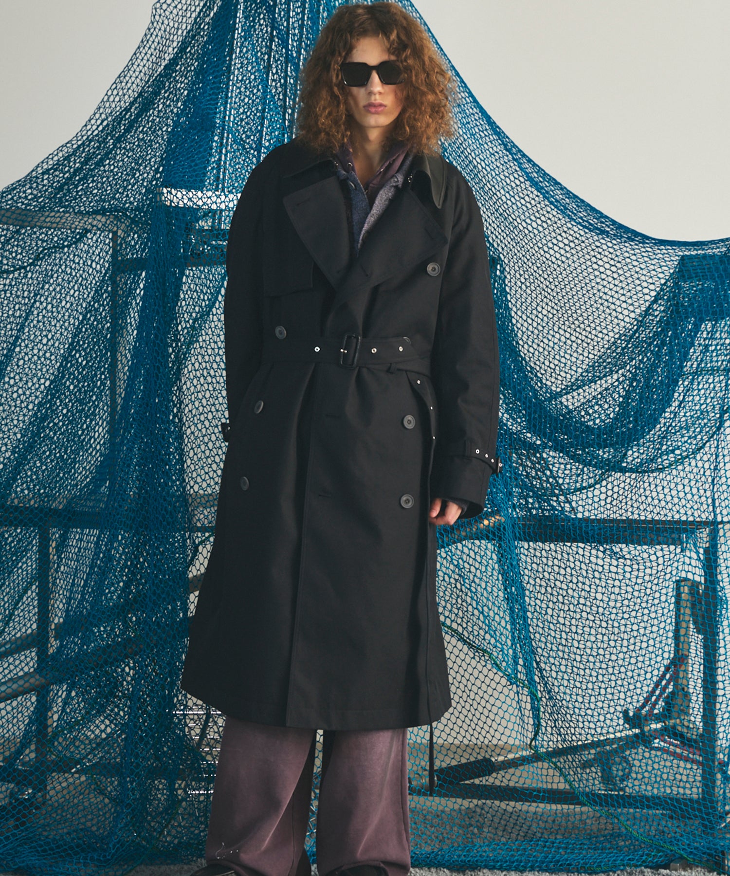 Different Materials Layering Prime-Over Trucker Jacket