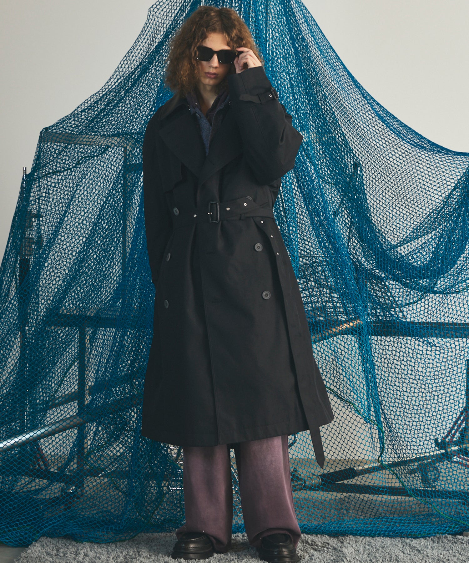 Different Materials Layering Prime-Over Trucker Jacket
