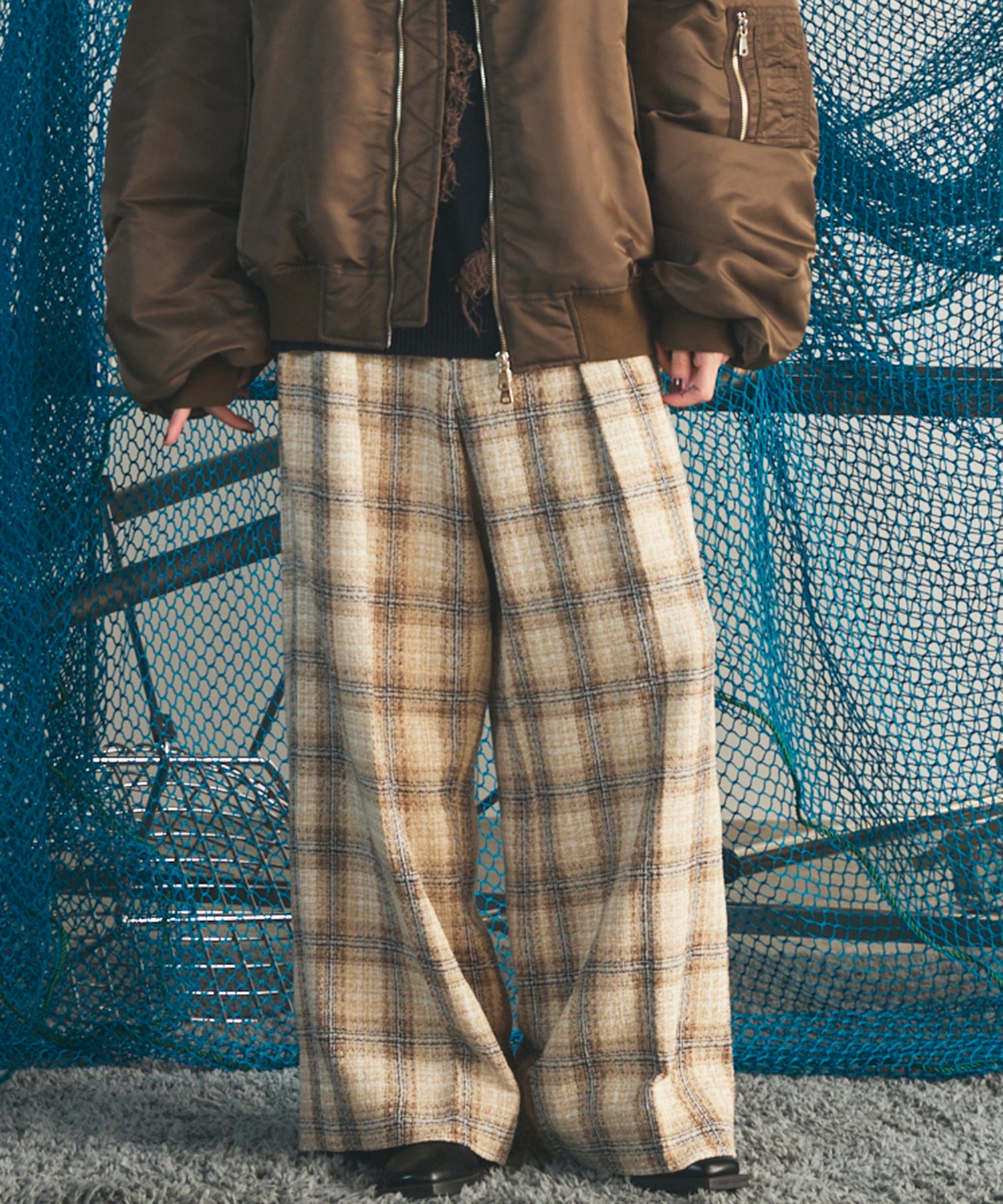 [Italian Dead Stock Fabric] Prime-Over Regular Collar Long Sleeve Shirt