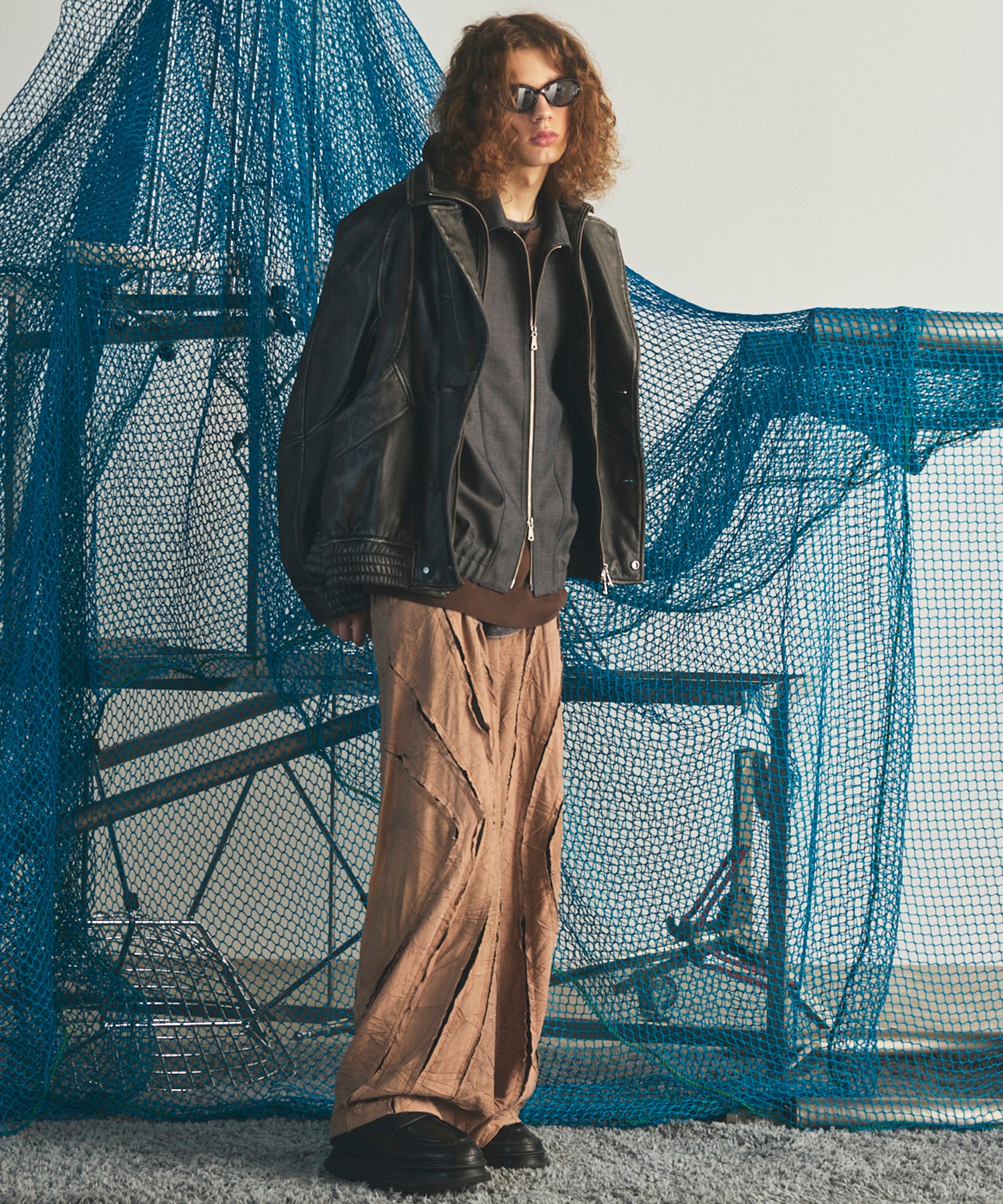【26AW PRE-ORDER】4 Colors Chambray Washable Wool Prime-Over Blouson