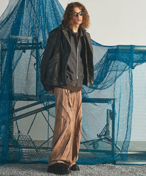【26AW PRE-ORDER】4 Colors Chambray Washable Wool Prime-Over Blouson
