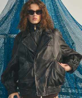 Different Materials Layering Prime-Over Trucker Jacket