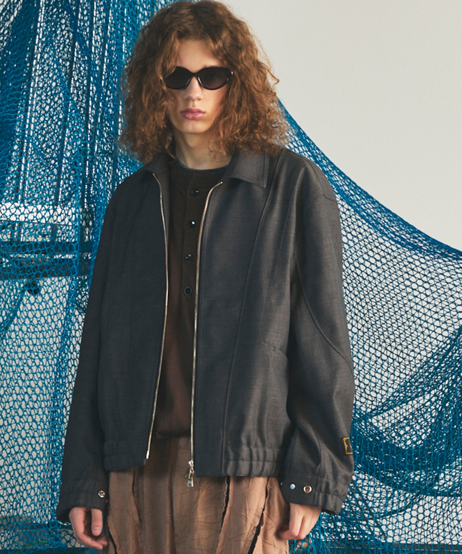 【26AW PRE-ORDER】4 Colors Chambray Washable Wool Prime-Over Blouson