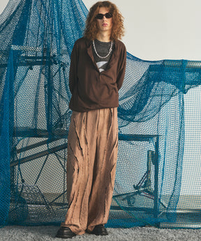 Airy Striped Gabardine Prime-Over Short-sleeved Shirt
