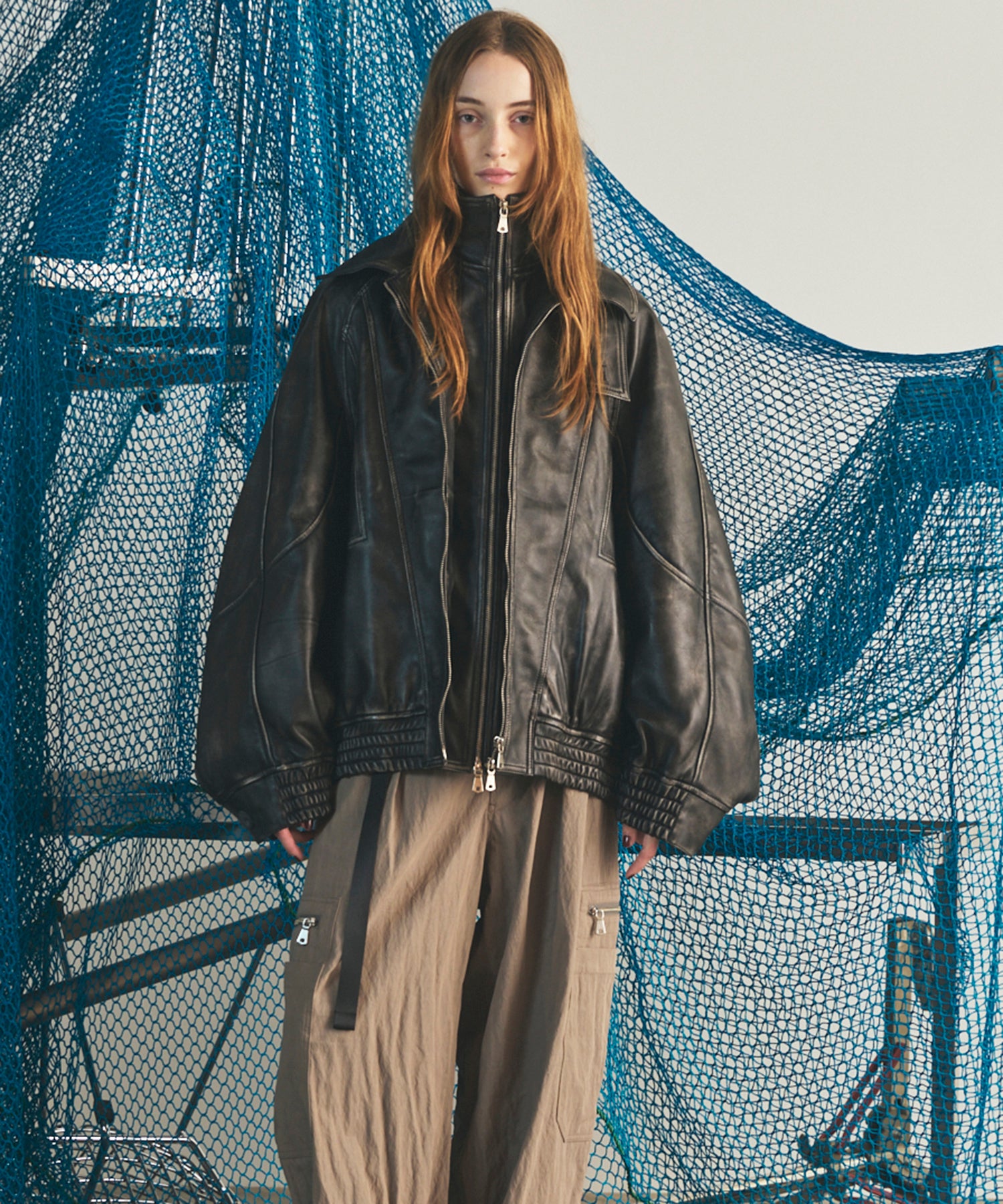 【26AW PRE-ORDER】Sheep Leather Prime-Over Layering Single Blouson