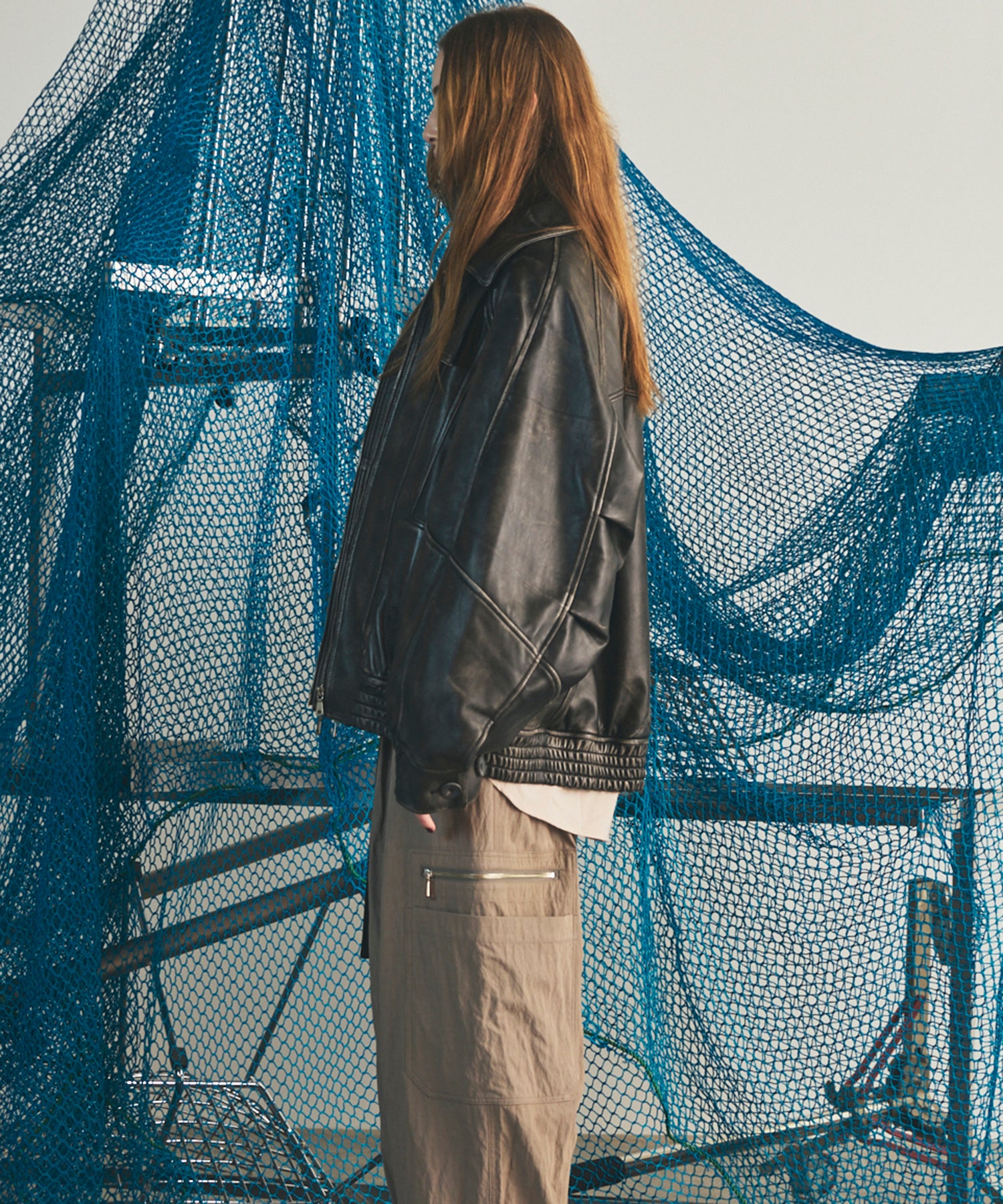 【26AW PRE-ORDER】Sheep Leather Prime-Over Layering Single Blouson