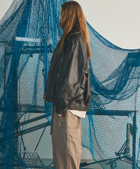 【26AW PRE-ORDER】Sheep Leather Prime-Over Layering Single Blouson