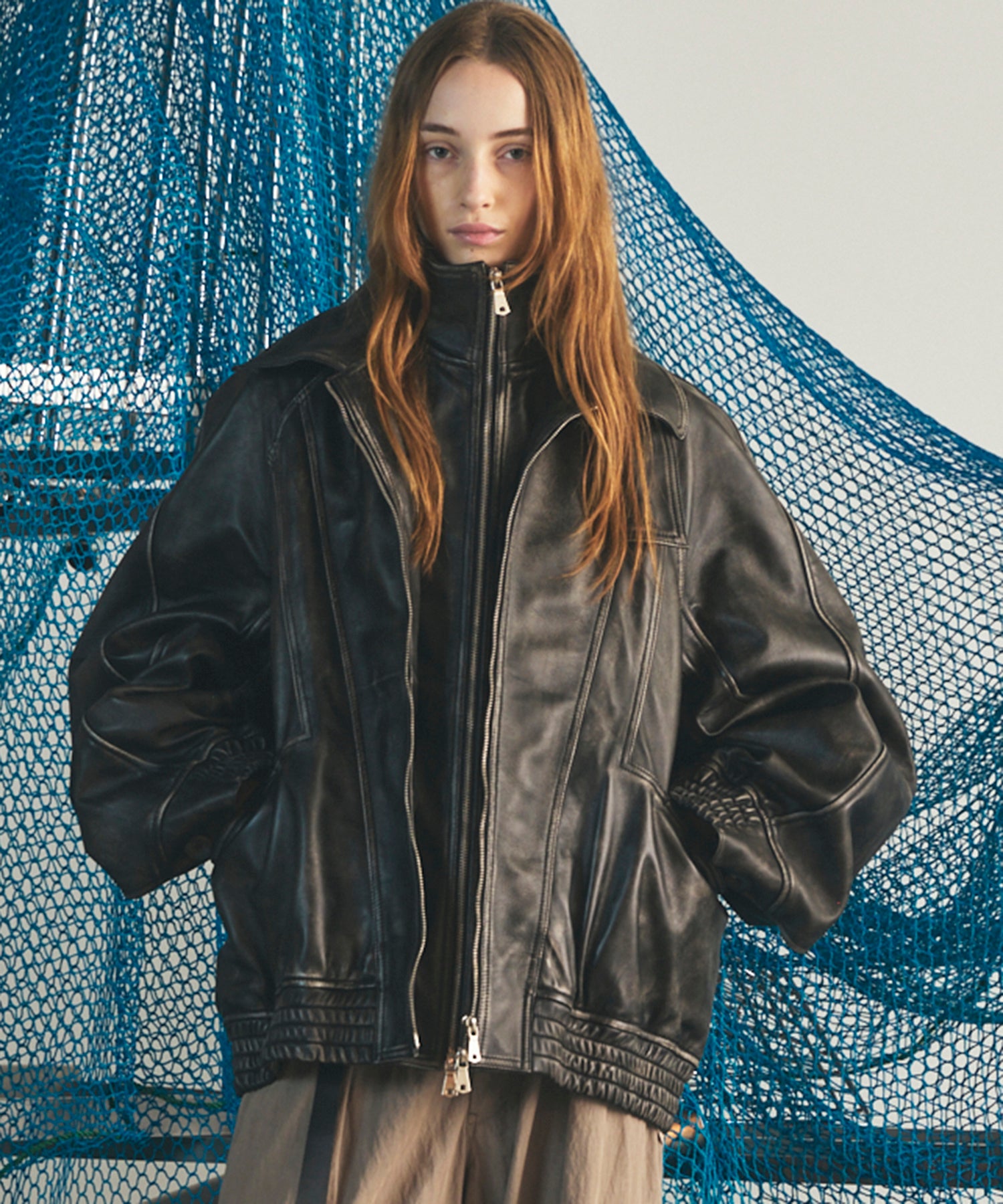 【26AW PRE-ORDER】Sheep Leather Prime-Over Layering Single Blouson