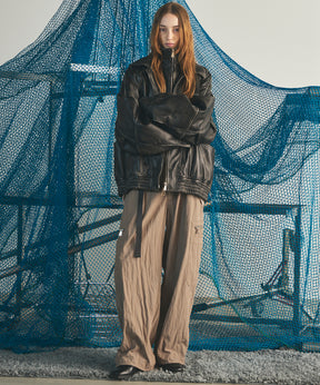 【26AW PRE-ORDER】Sheep Leather Prime-Over Layering Single Blouson