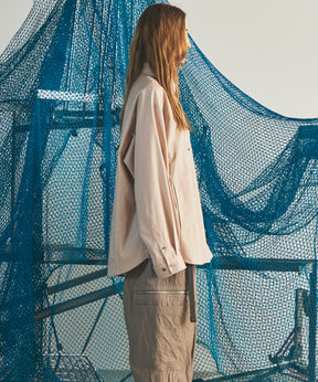 【26AW PRE-ORDER】Raglan Yoke Switching Prime-Over Long Sleeve Shirt