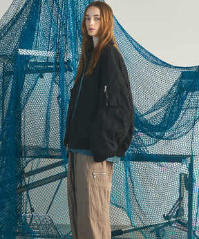 Different Materials Layering Prime-Over Trucker Jacket