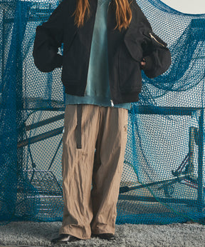 [26AW PRE-ORDER] Banana Curve Silhouette Prime-Wide Cargo Trousers
