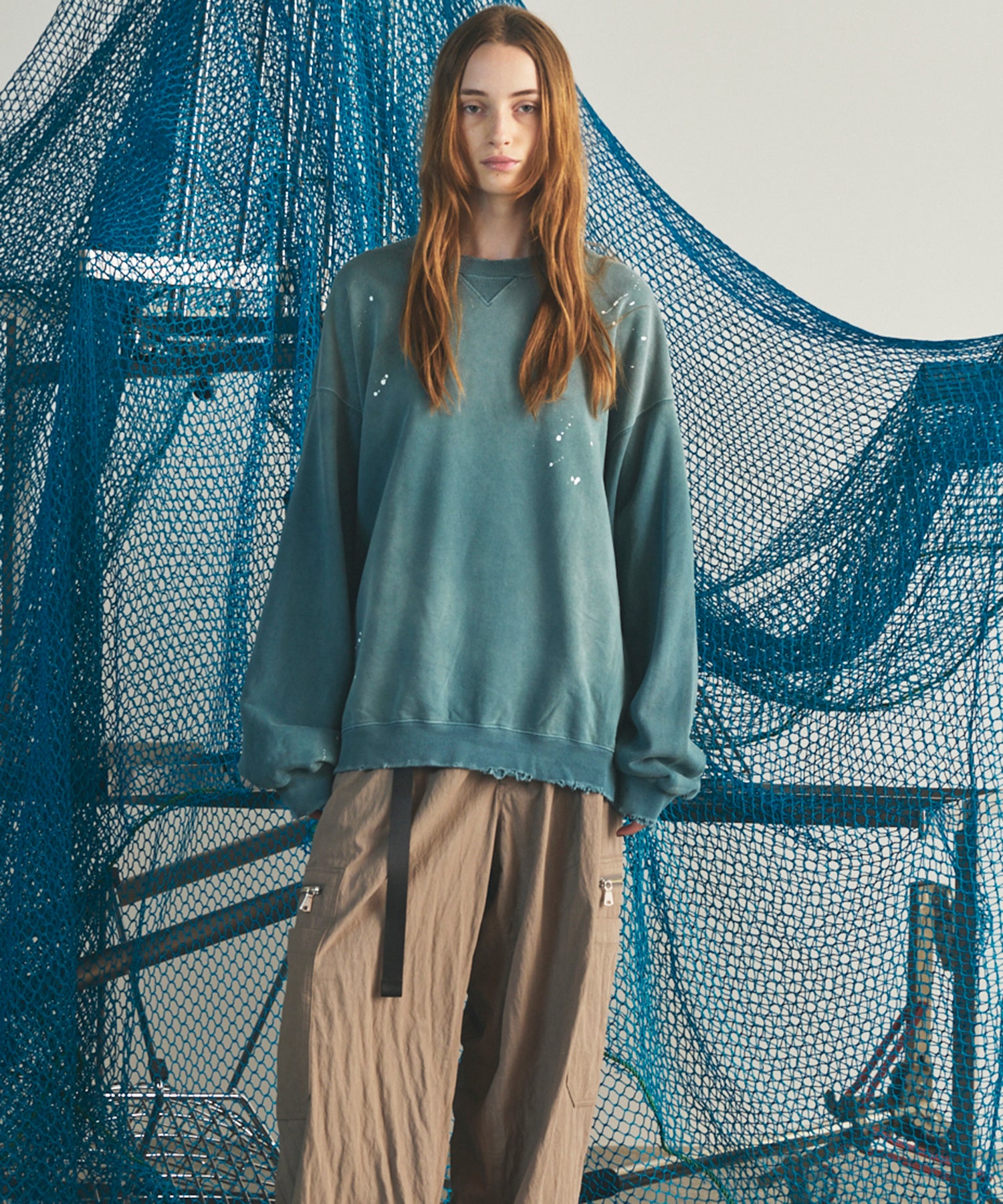 【26AW PRE-ORDER】Destroy Damage Prime-Over Crewneck sweatshirt