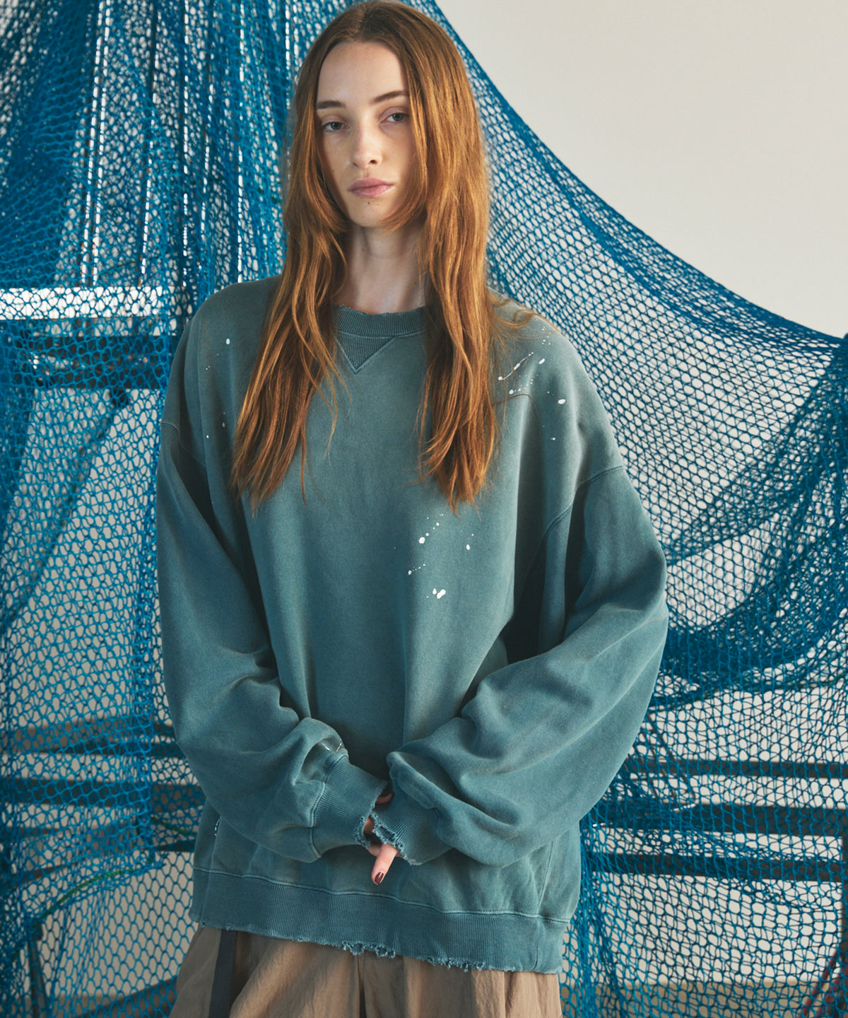 【26AW PRE-ORDER】Destroy Damage Prime-Over Crewneck sweatshirt