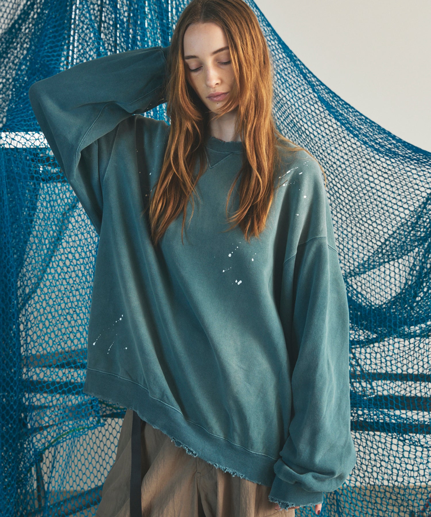 【26AW PRE-ORDER】Destroy Damage Prime-Over Crewneck sweatshirt
