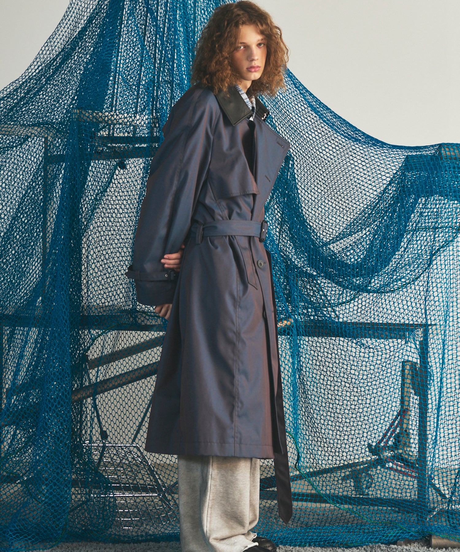 Different Materials Layering Prime-Over Trucker Jacket