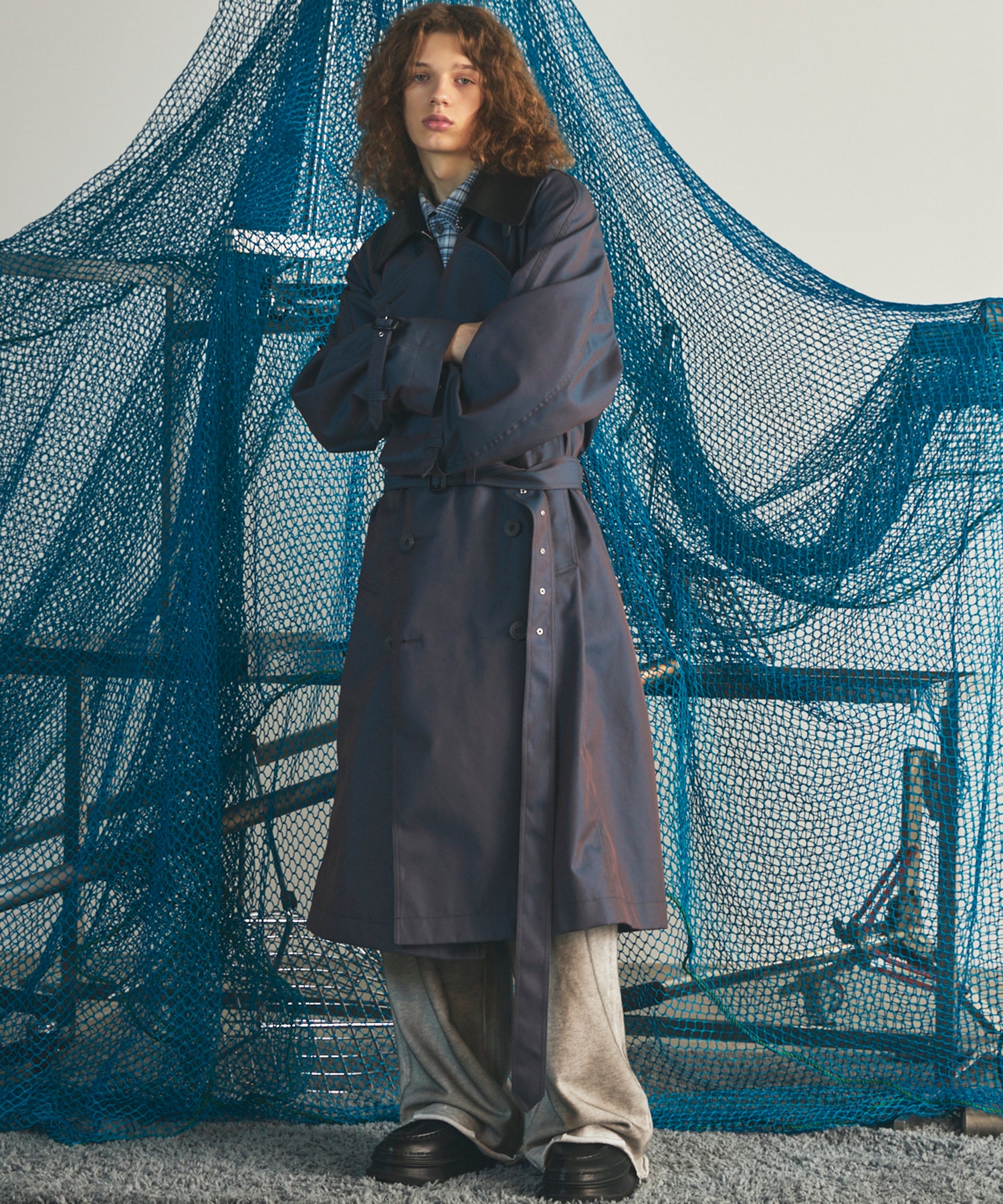 [26AW PRE-ORDER] [Italian dead stock fabric] Prime over regular collar shirt coat
