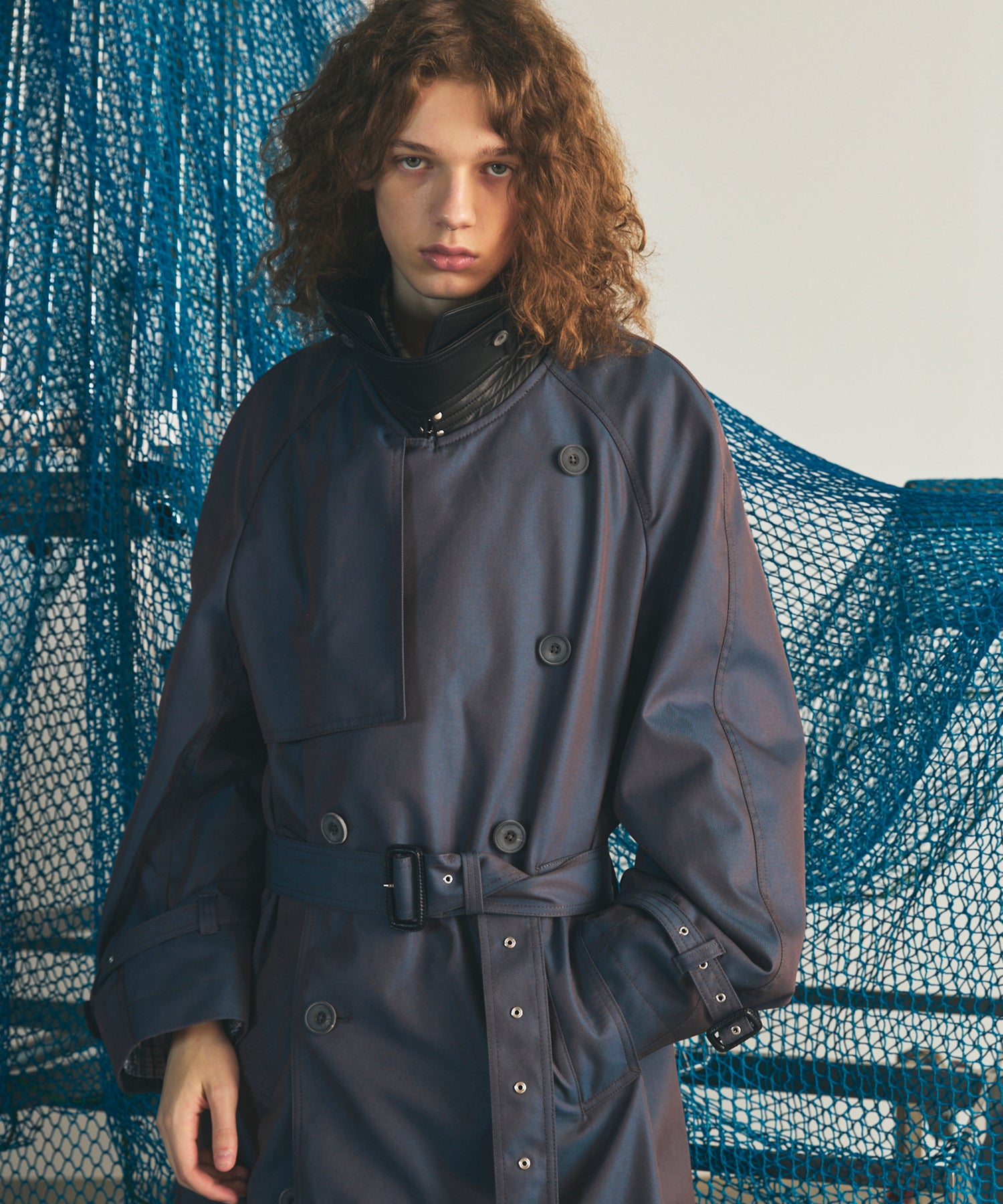 Different Materials Layering Prime-Over Trucker Jacket