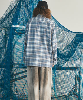[26AW PRE-ORDER] [Italian dead stock fabric] Prime over regular collar shirt coat