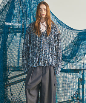【26AW PRE-ORDER】ツイードニットプライムオーバーカーディガン