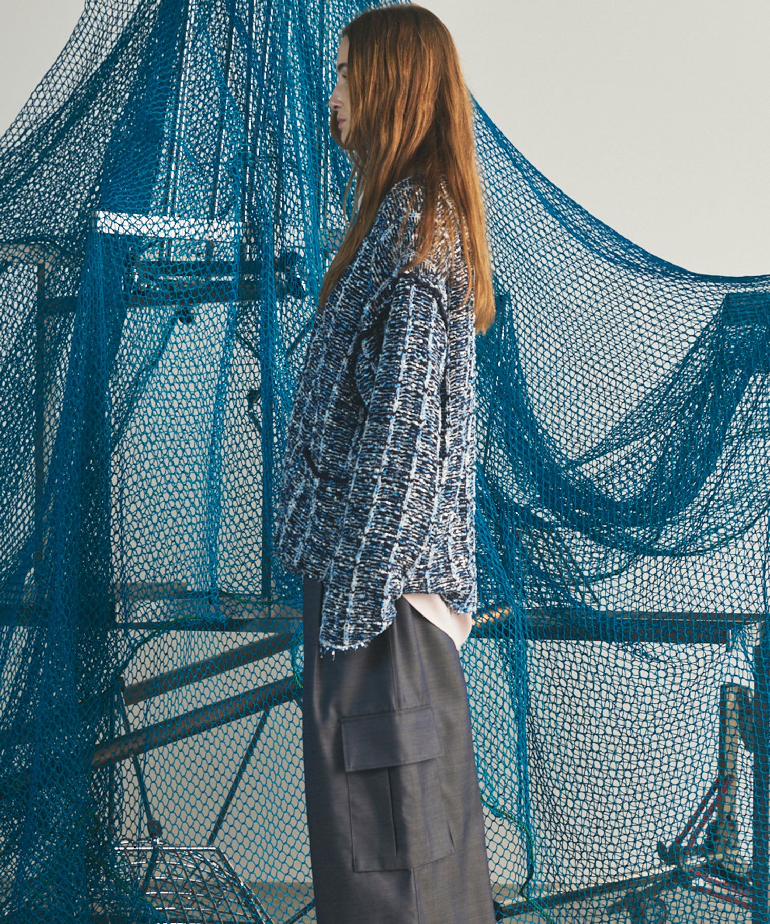 【26AW PRE-ORDER】ツイードニットプライムオーバーカーディガン