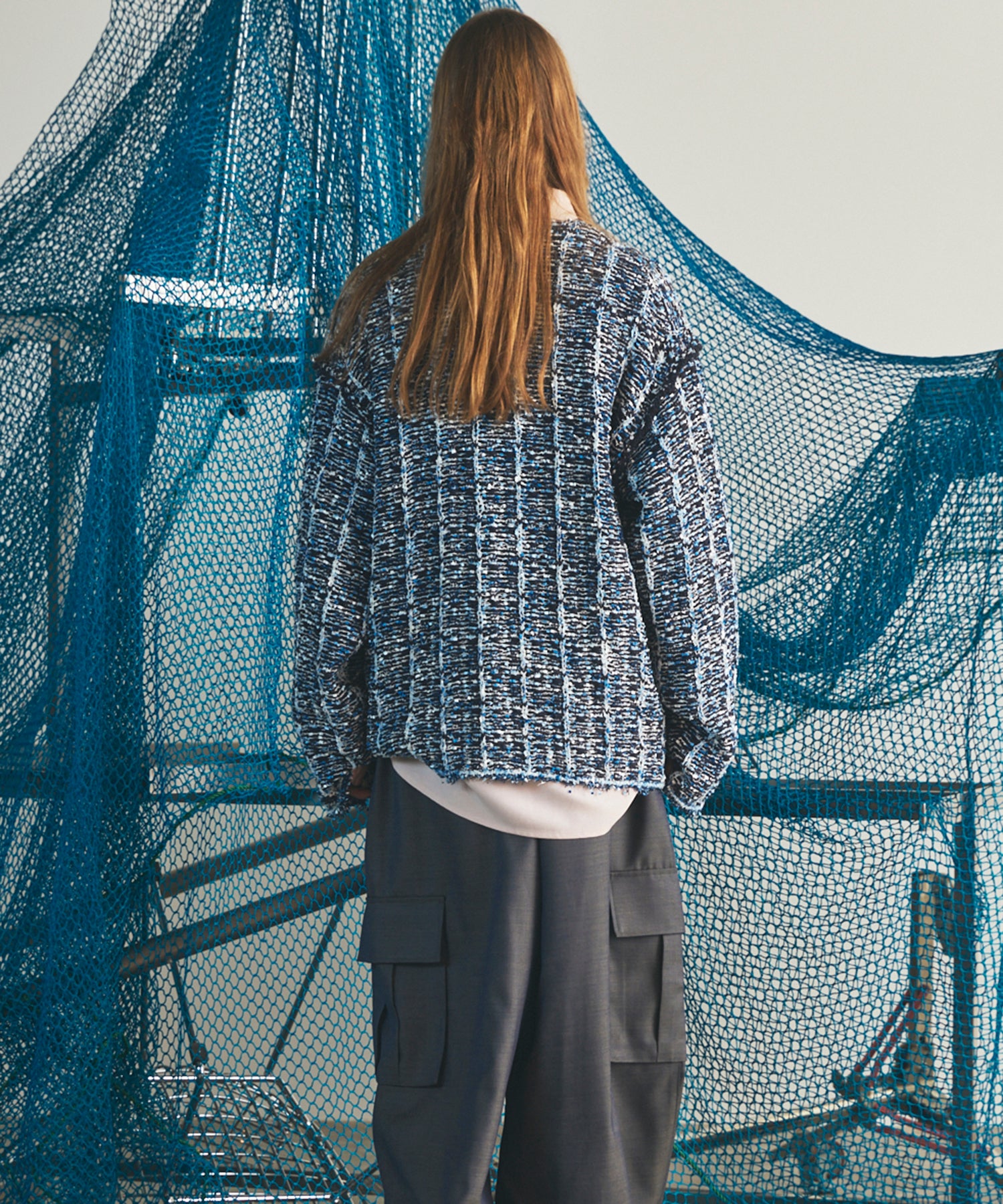 【26AW PRE-ORDER】ツイードニットプライムオーバーカーディガン