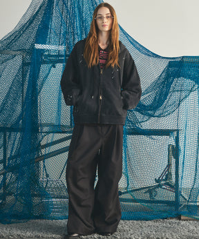 4 Colors Chambray Washable Wool Prime-Wide Snow Pants