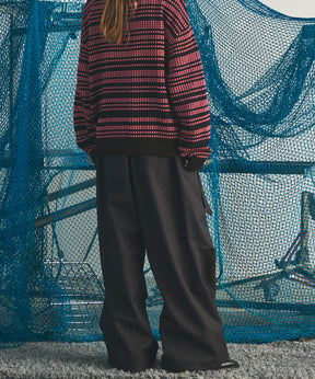 4 Colors Chambray Washable Wool Prime-Wide Snow Pants