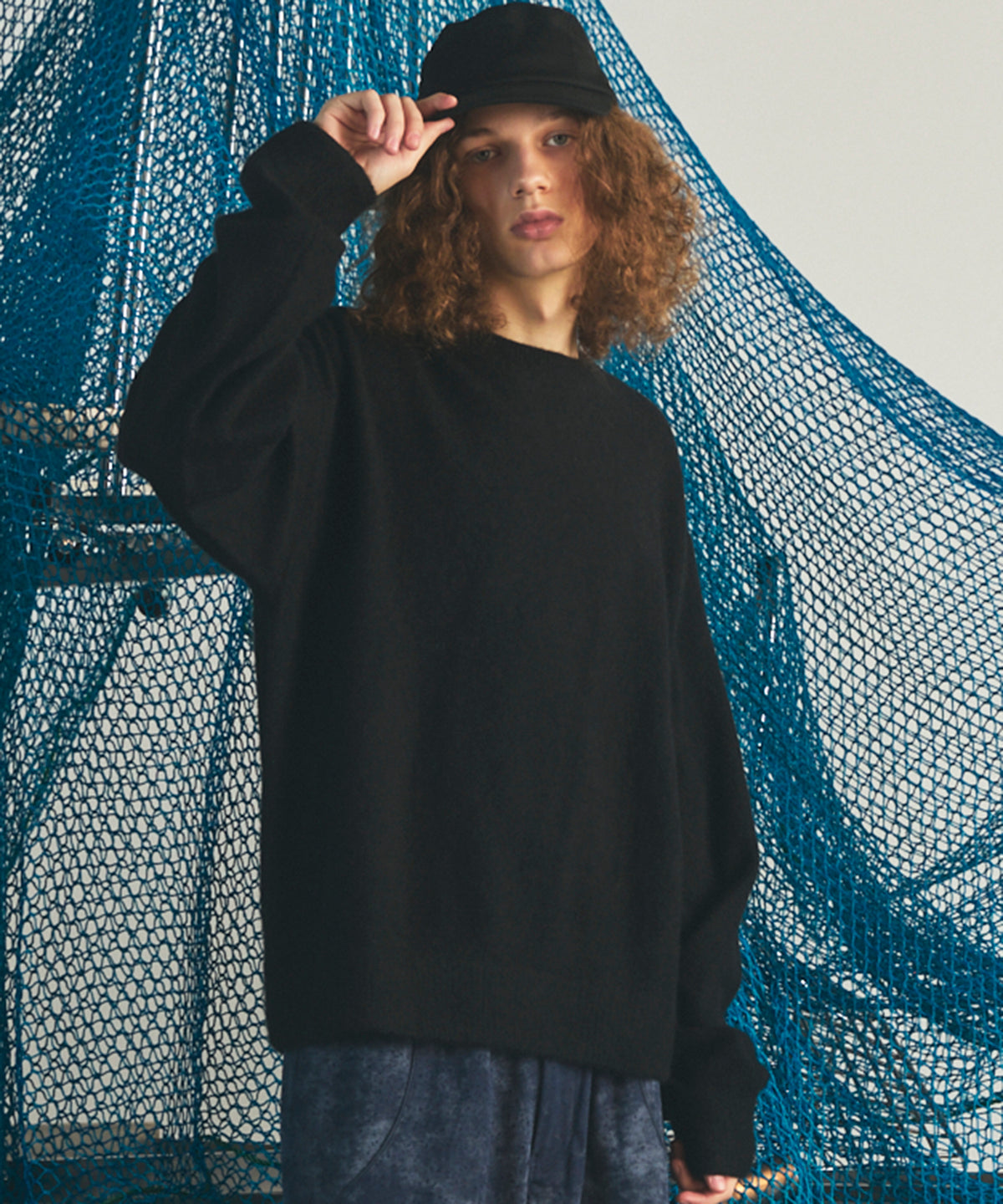 【26AW PRE-ORDER】ピュアカシミヤプライムオーバークルーネックニットセーター