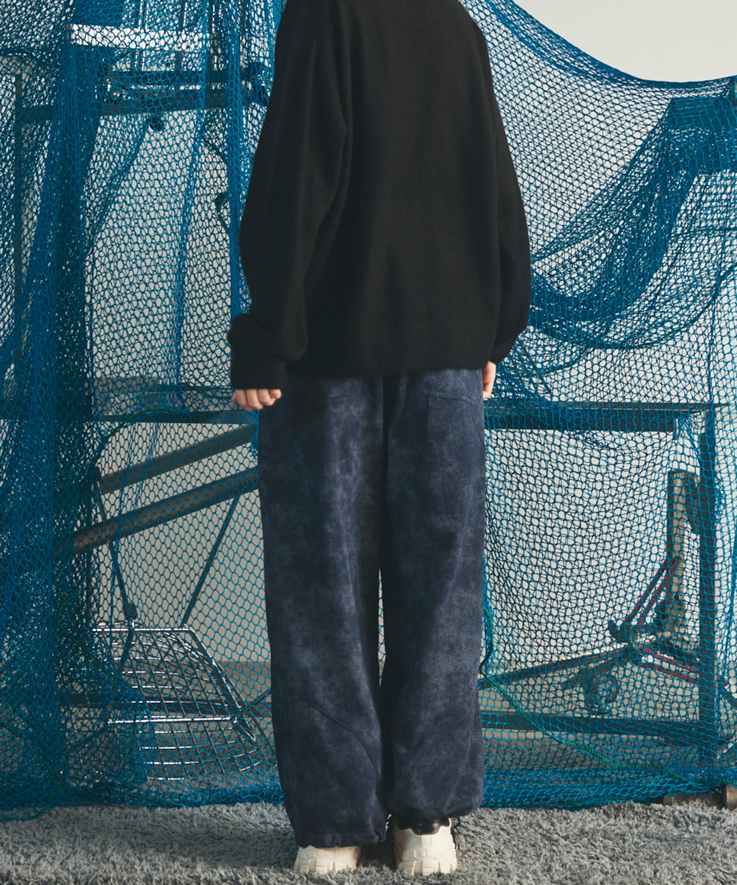 【26AW PRE-ORDER】Distressed Effect  Prime-Wide Sweatpants