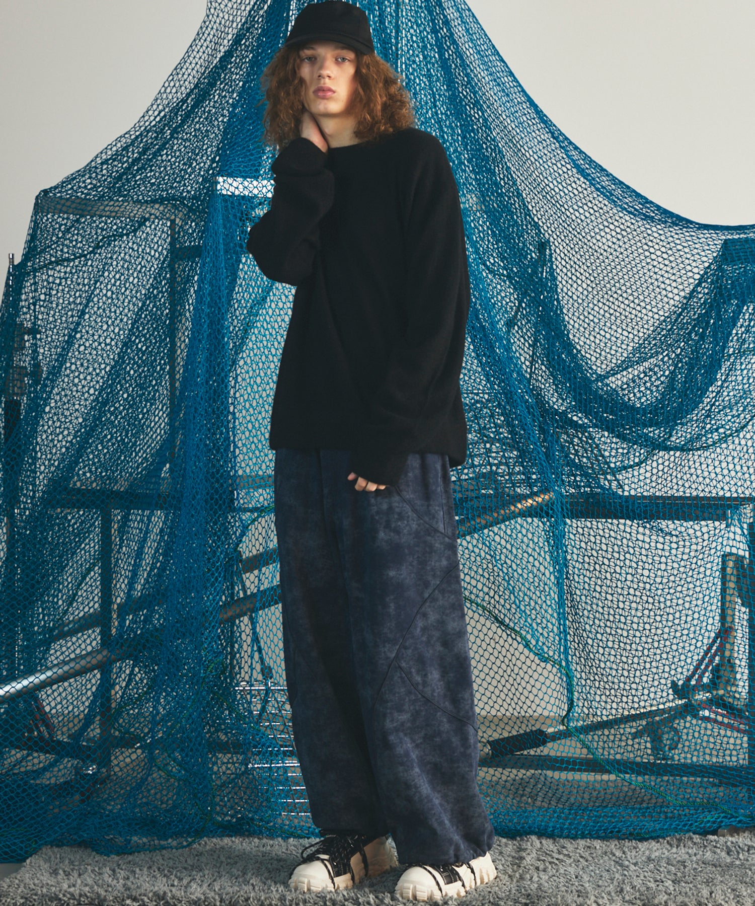 【26AW PRE-ORDER】Distressed Effect  Prime-Wide Sweatpants