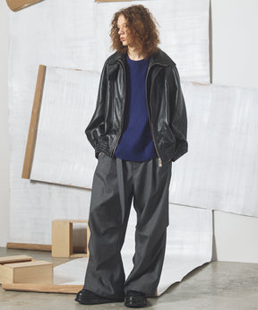 【26AW PRE-ORDER】Sheep Leather Prime-Over Layering Single Blouson