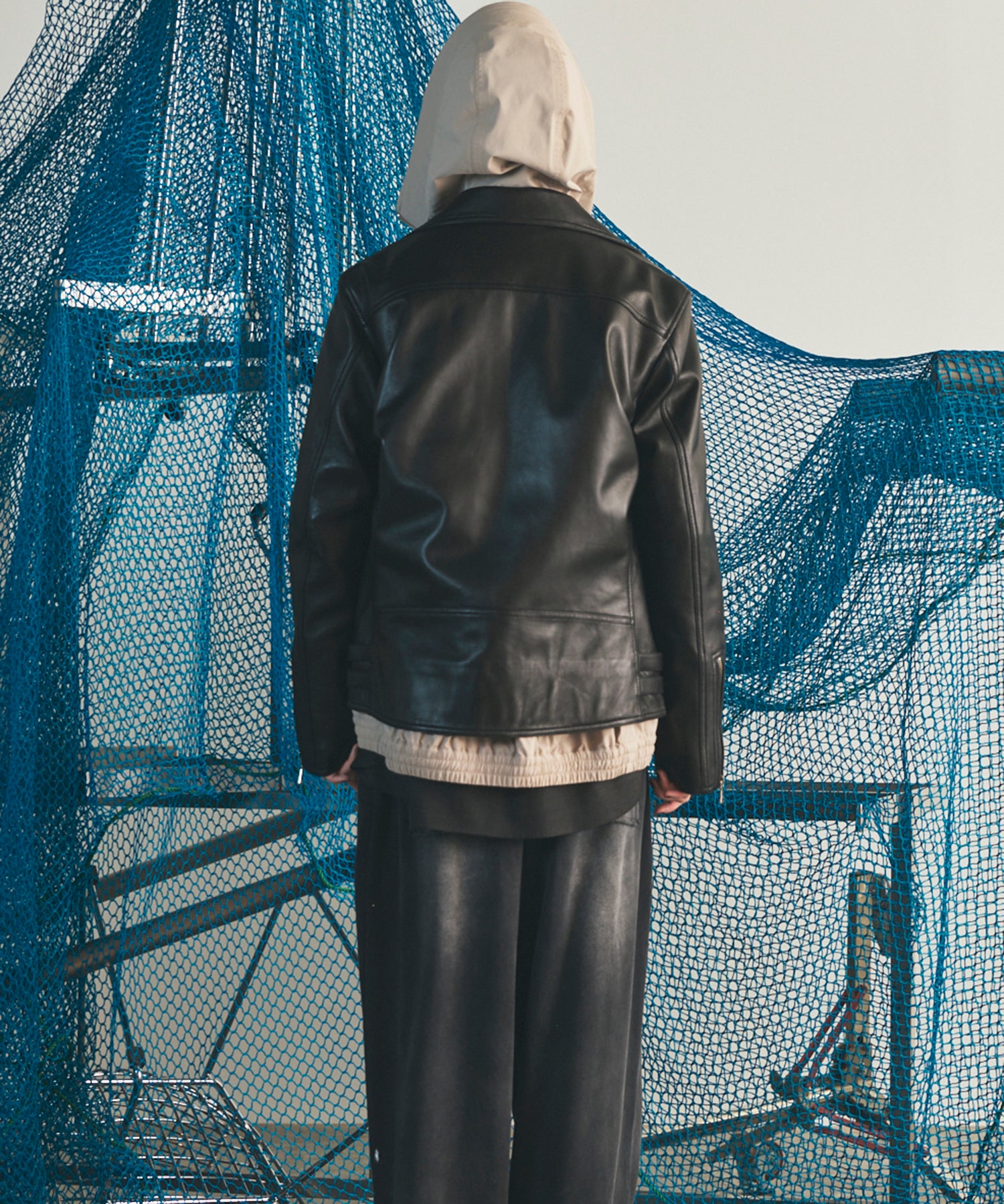【26AW PRE-ORDER】Dress-Fit Sheep Leather Double Rider Jacket