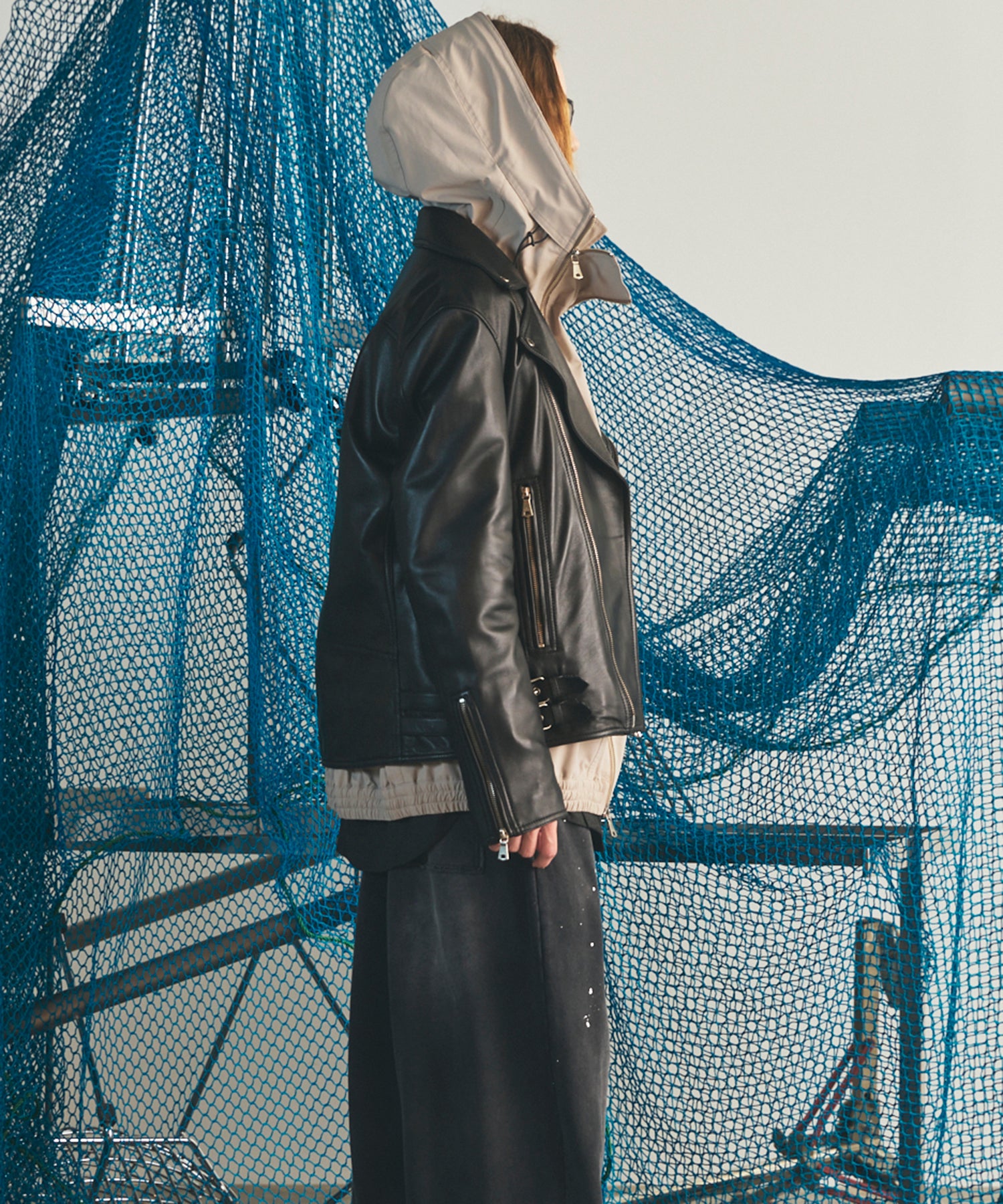 【26AW PRE-ORDER】Dress-Fit Sheep Leather Double Rider Jacket