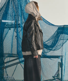 【26AW PRE-ORDER】Dress-Fit Sheep Leather Double Rider Jacket