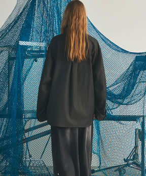 【26AW PRE-ORDER】TW Drapery Gabardine Prime-Over Ovoid Sleeve Shirt