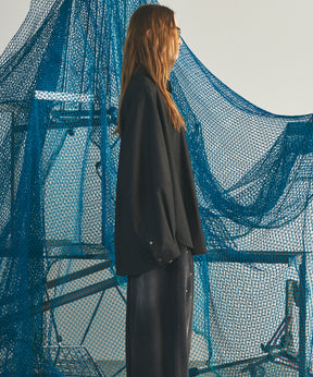 【26AW PRE-ORDER】TW Drapery Gabardine Prime-Over Ovoid Sleeve Shirt