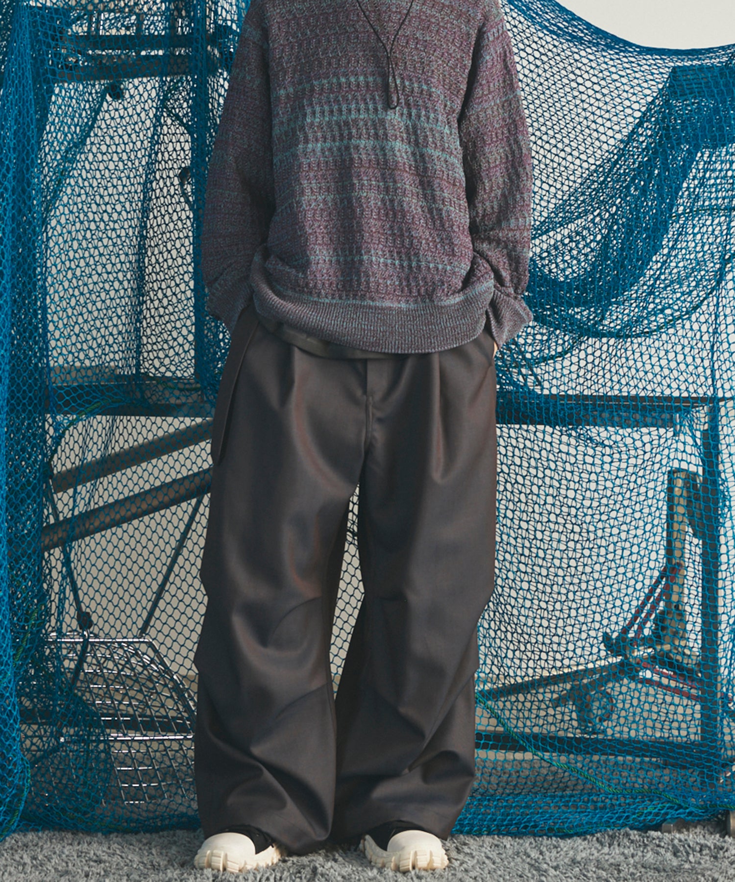 4 Colors Chambray Washable Wool Prime-Wide Snow Pants