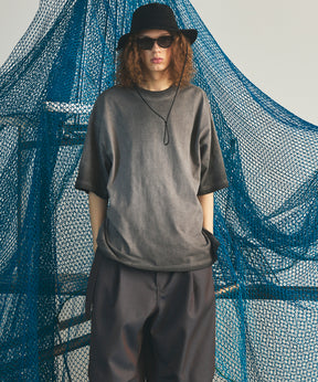 Cold-Dye Prime-Over Crew Neck Short Sleeve T-Shirt