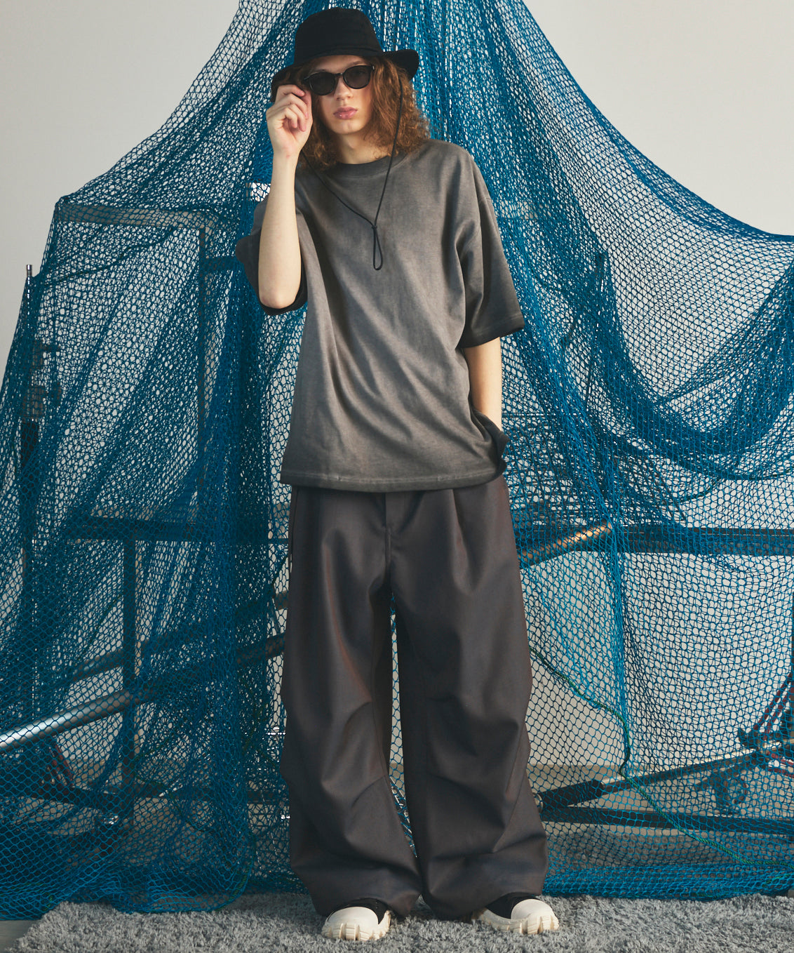 Cold-Dye Prime-Over Crew Neck Short Sleeve T-Shirt