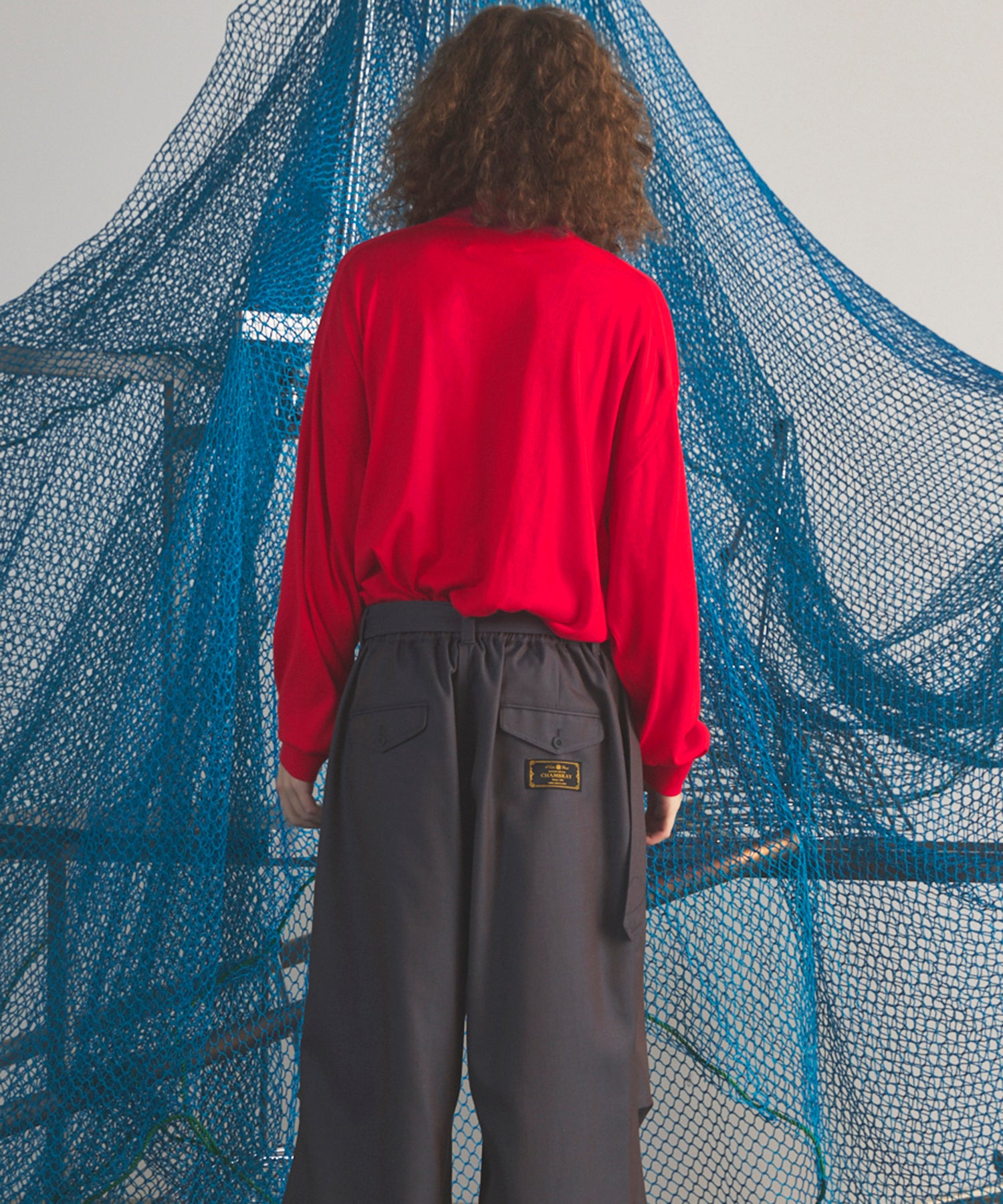 Airy Striped Gabardine Prime-Over Short-sleeved Shirt
