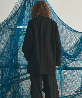 【26AW PRE-ORDER】シープレザーメルトンコンビプライムオーバーハーフコート