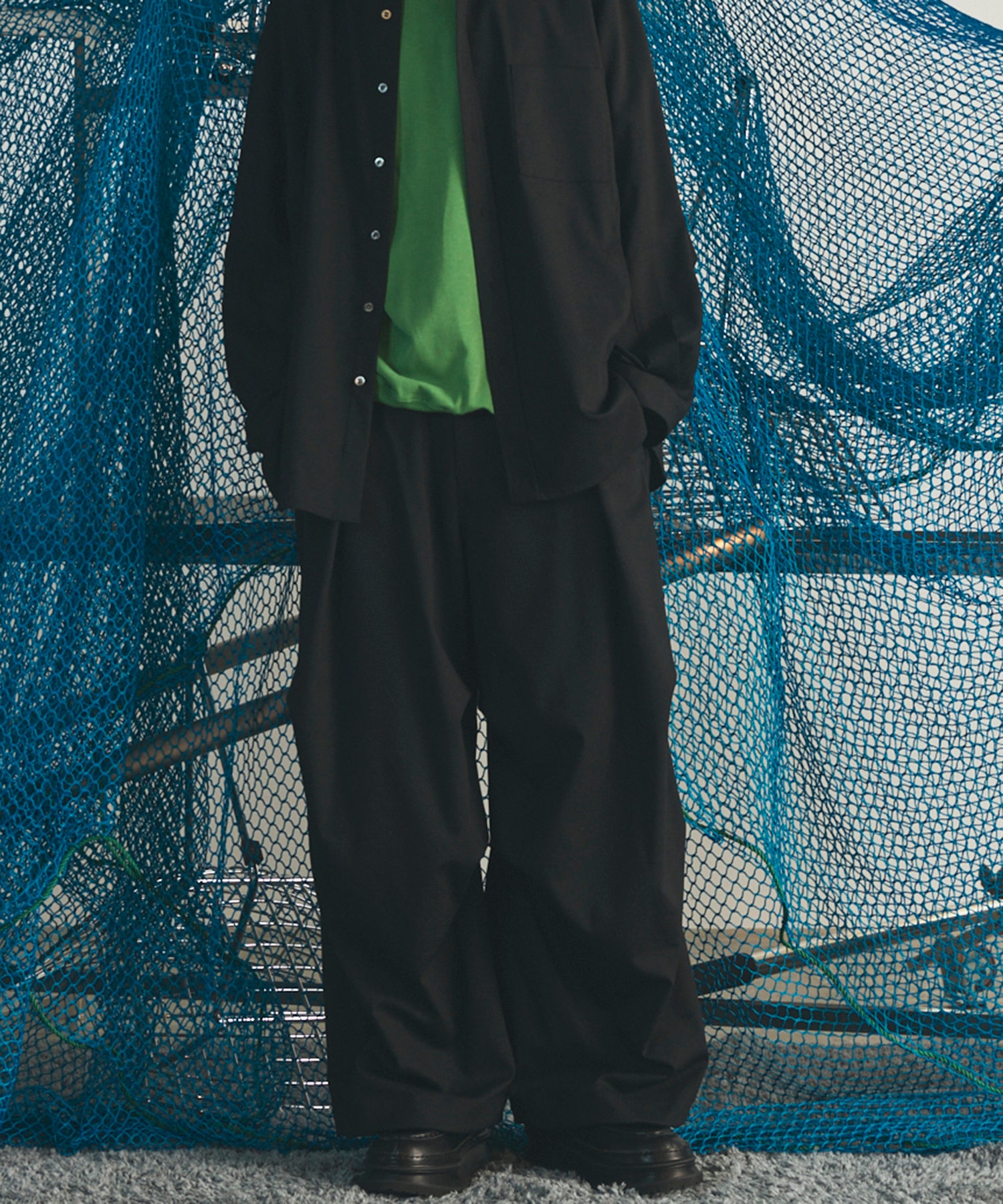 【26AW PRE-ORDER】One Tuck Prime-Wide Snow Slacks