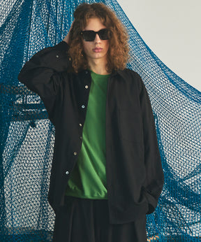 【26AW PRE-ORDER】Raglan Yoke Switching Prime-Over Long Sleeve Shirt