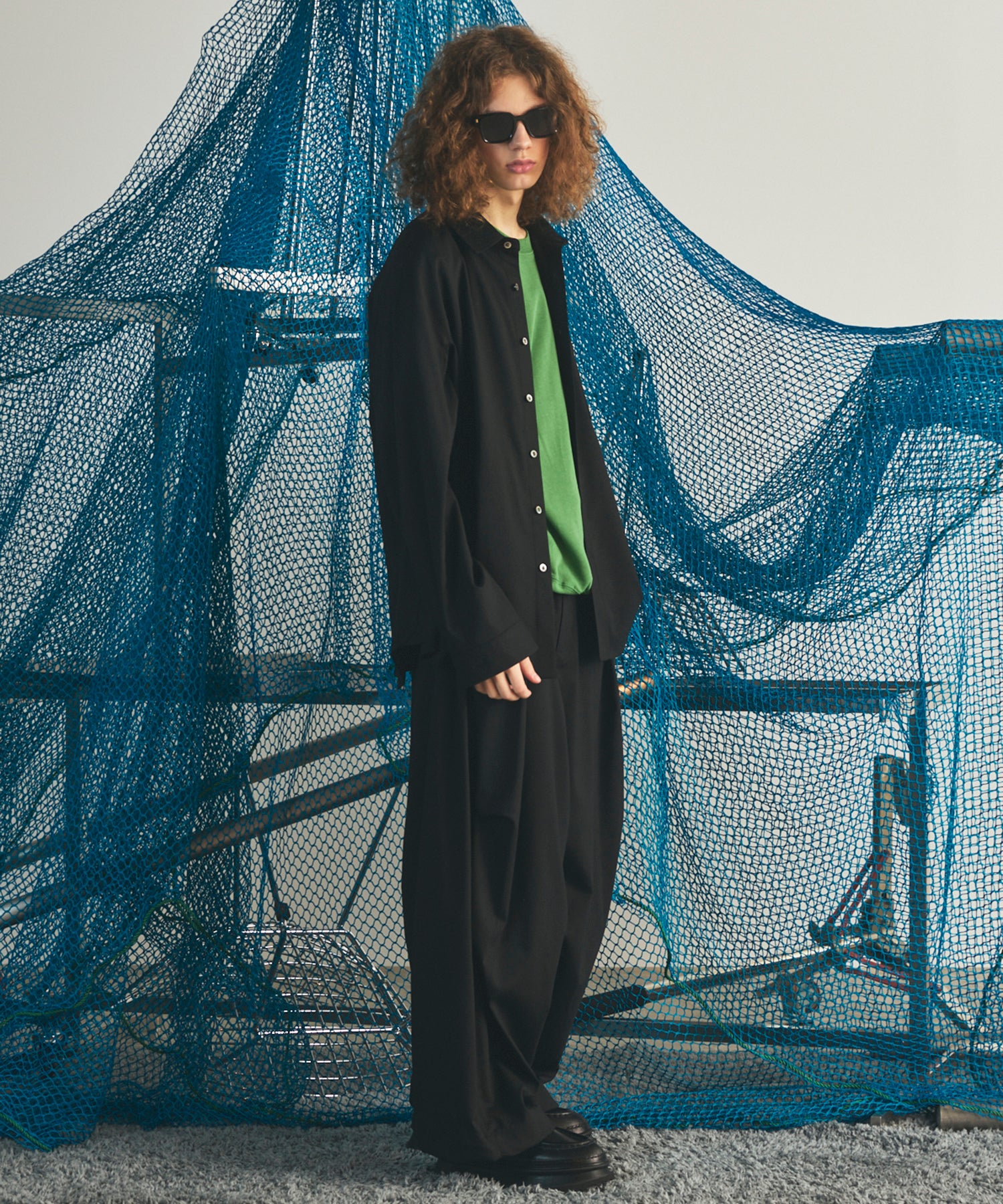 【26AW PRE-ORDER】Raglan Yoke Switching Prime-Over Long Sleeve Shirt