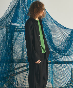 【26AW PRE-ORDER】Raglan Yoke Switching Prime-Over Long Sleeve Shirt