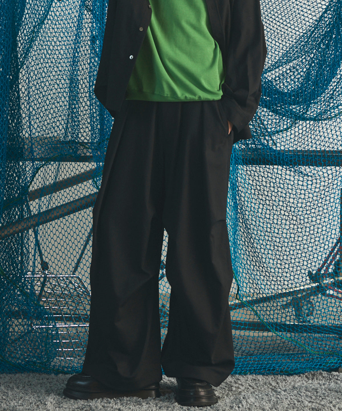 【26AW PRE-ORDER】One Tuck Prime-Wide Snow Slacks