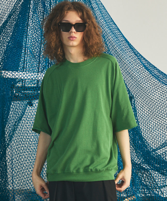 【26SS PRE-ORDER】Birdseye Jersey Mesh Prime-Over Henry Neck Short-sleeved T-shirt
