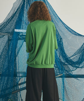 【26SS PRE-ORDER】Birdseye Jersey Mesh Prime-Over Henry Neck Short-sleeved T-shirt